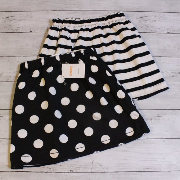 Gymboree Other - Gymboree Girl Reversible Skirt Size 4 4T Purrfectly Fabulous Black White